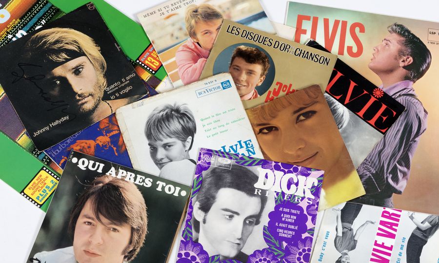 VINYLES (Johnny Hallyday, Sylvie Vartan, Elvis...)