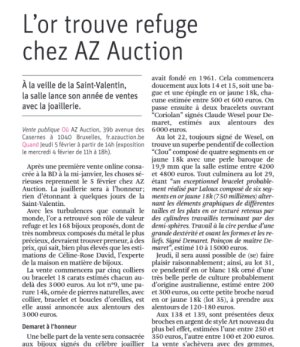 L'or trouve refuge chez AZ Auction
